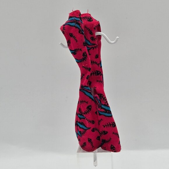 Monster High Doll Toralei Stripe Freaky Field Trip Red Pink Mini Dress - Picture 2 of 3
